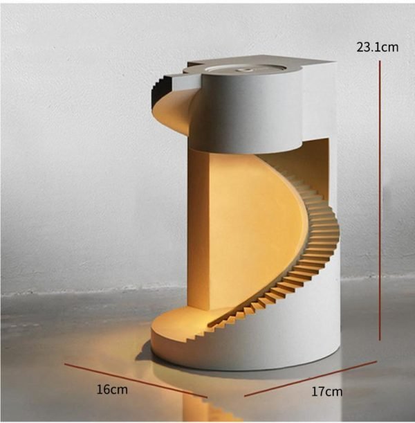 New Cement Plaster Spiral Ladder Aroma Lamps Molten Wax Lamps