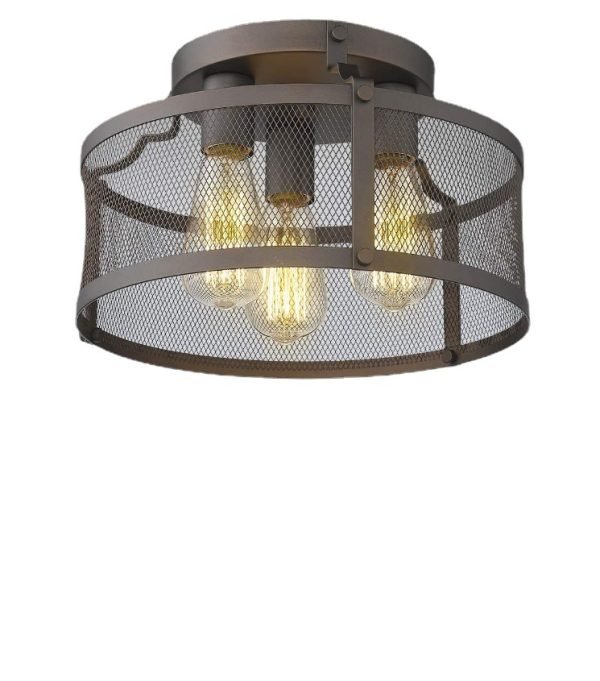 Creative dining room kitchen round industrial style ceiling light